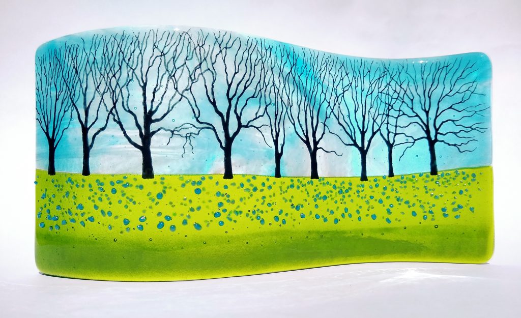 jewel glass bluebell wood curve